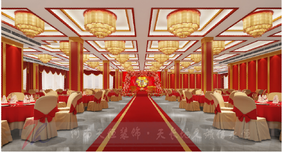 鄭州鴻禧堂婚宴酒店設計(jì)案例